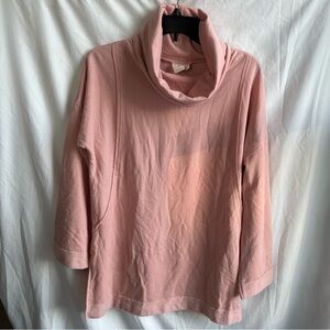 Adyson Parker AP Pale Pink Soft Long Sleeve Turtleneck Top Size M